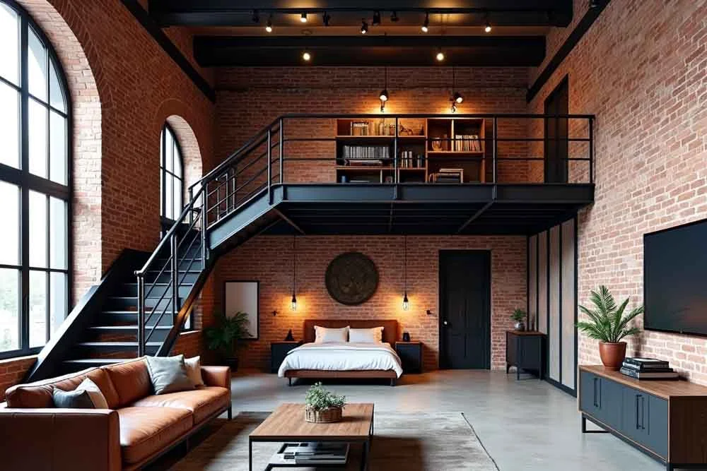 Industrial style interior design urban appeal - RnD Builders