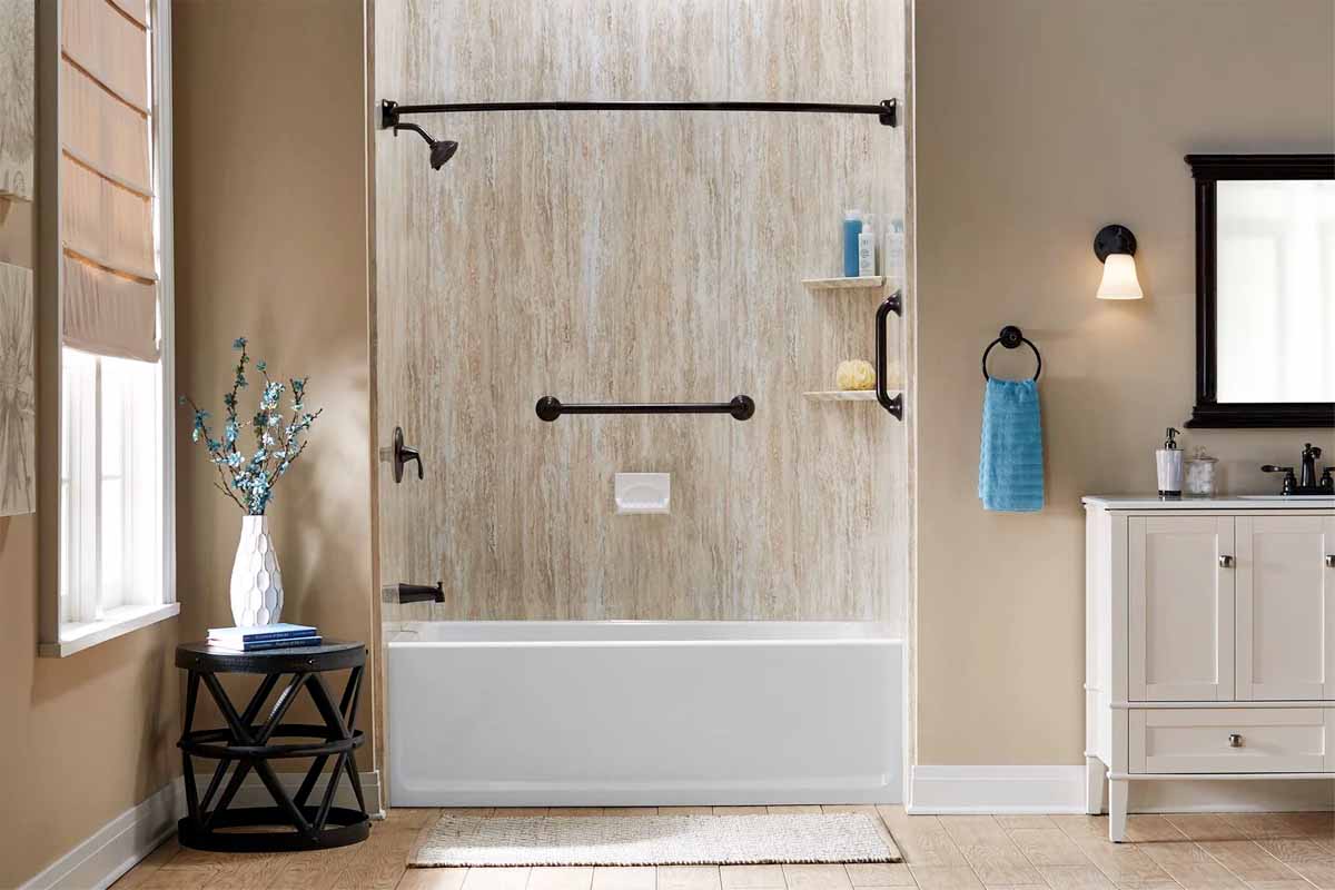 Jacuzzi bath remodel cost example in LA County bathroom renovation