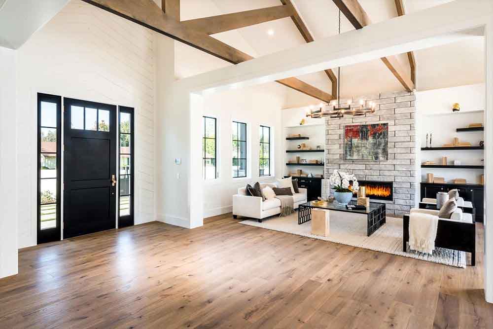 luxury modern farmhouse interior with stylish decor