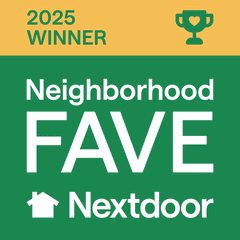 Nextdoor Neighborhood Fave 2025 winner award Nextdoor Neighborhood Fave 2025 winner award